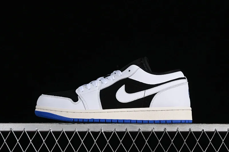 All categories Air Jordan Jordan series basketball shoes Air Jordan 1 Low Air Jordan 1 Low "Quai 54" AJ1 Joe 1 white black blue low-top cultural casual sneakers HQ0764-001